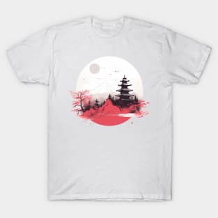 Japan Fuji San / minimalist  print T-Shirt